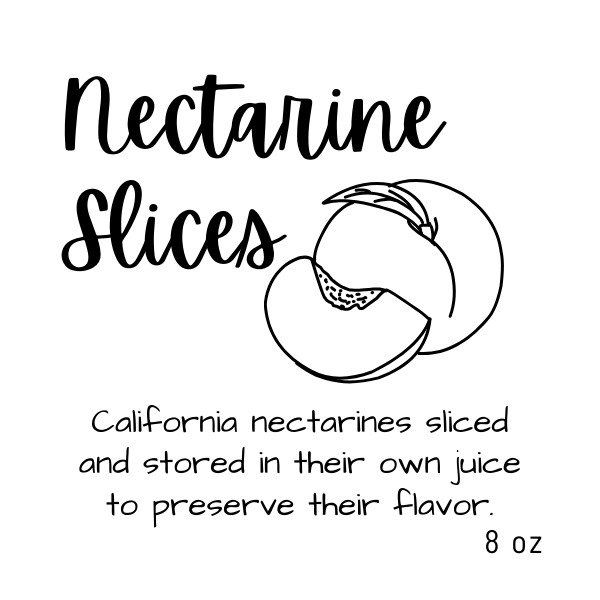 Nectarines Slices 8oz