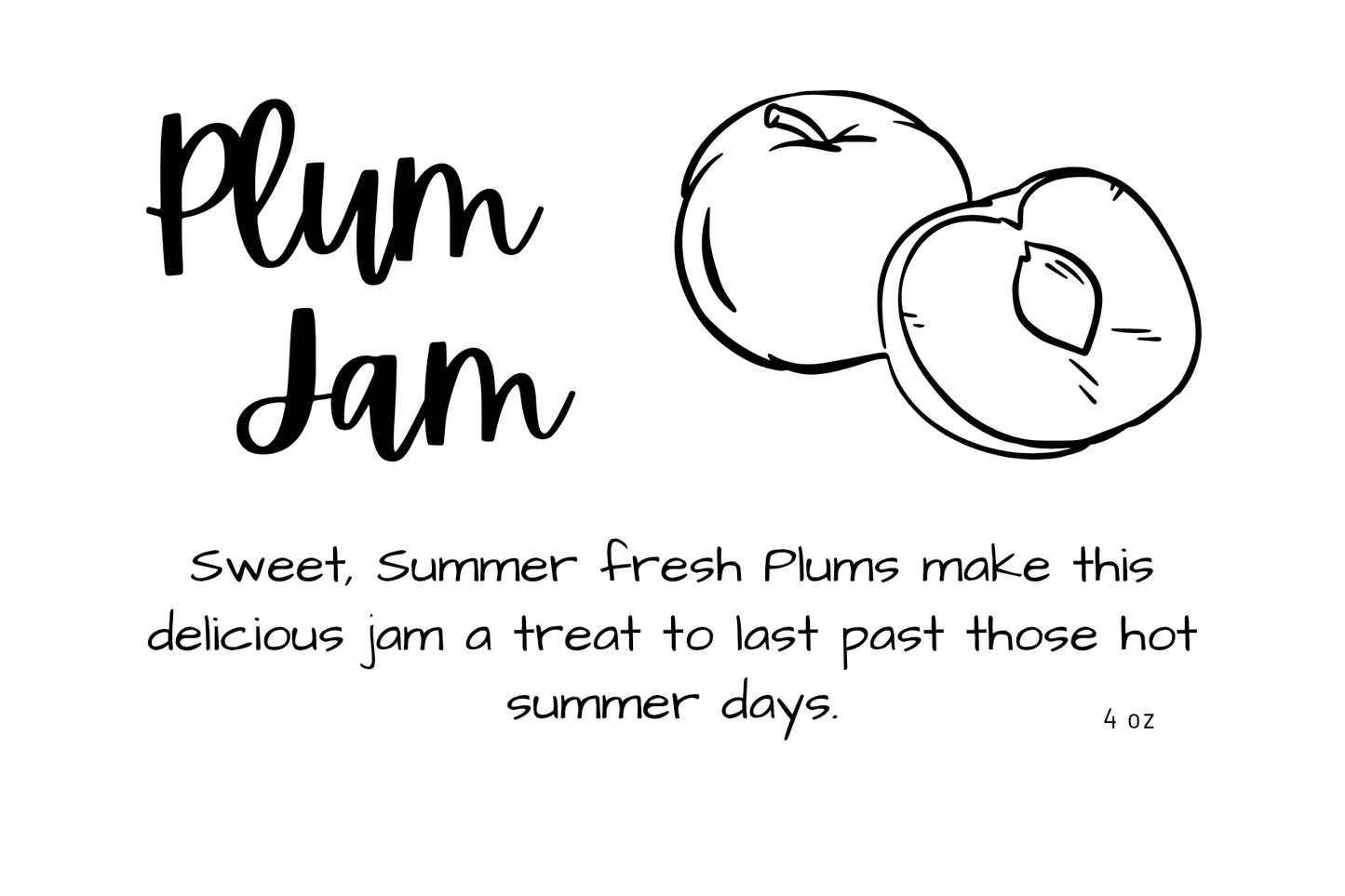 Plum Jam (4 oz)