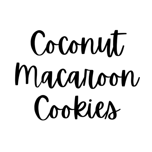 Coconut Macaroon Cookies (4 ct)