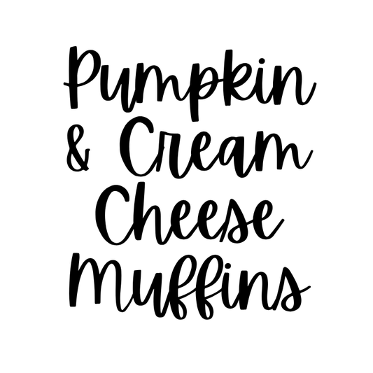 Pumpkin & Cream Cheese Muffins (4 pk)
