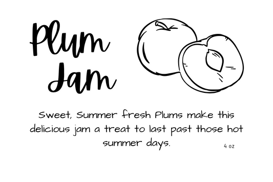 Plum Jam (4 oz)