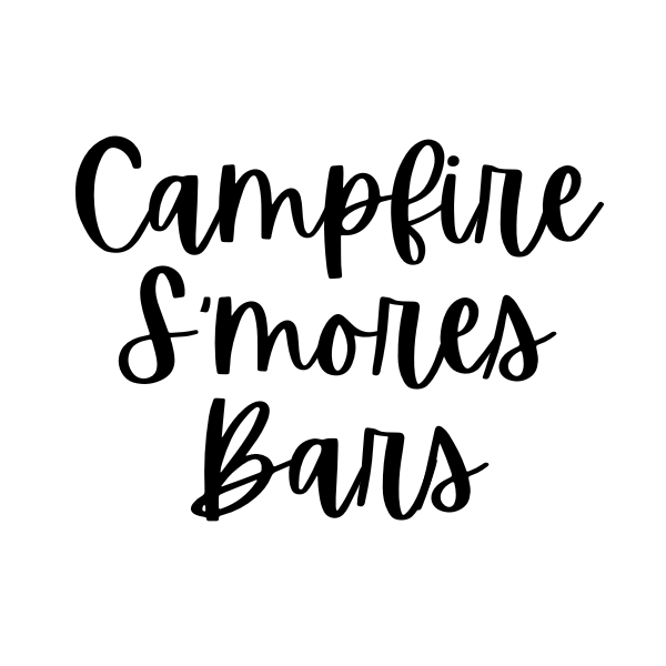 Campfire S'mores Bar